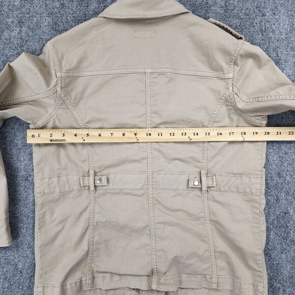 Vineyard Vines Jacket Womens XS Brown Khaki Utility Chore Casual Safari Pockets - Picture 5 of 16